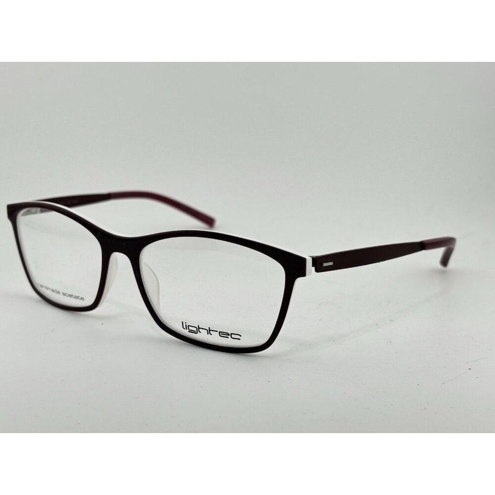 LIGHTEC - Morel France 7900L 55-16-135 PP 042 Red & White Eyeglass Frames